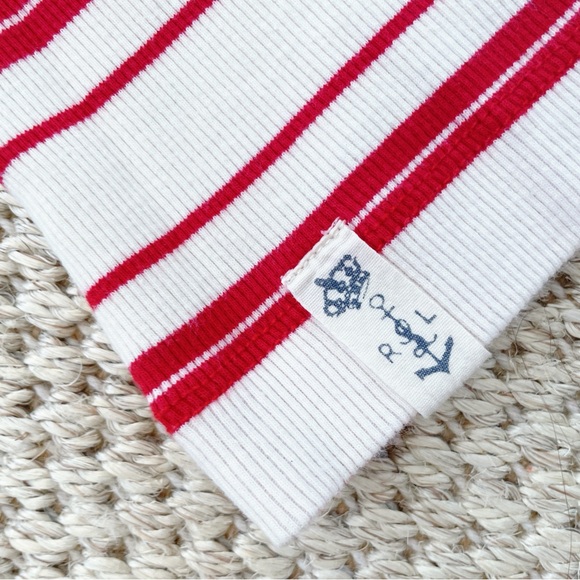 Ralph Lauren Jeans Co Red & White Striped Top – Women’s M - Picture 4 of 7